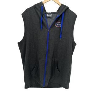 Florida Gators Jacket Mens XL Vest Gray Hoodie Full Zip‎ Stadium Athletics